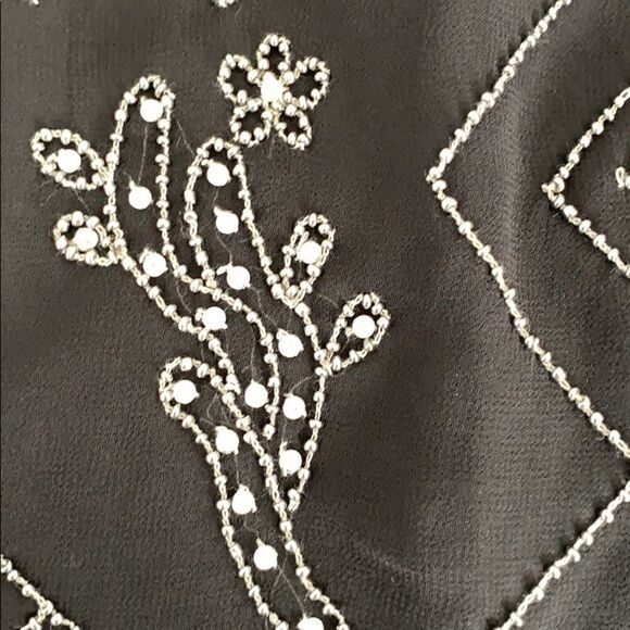 Forever 21 Contemporary black beaded skirt- size M - Picture 4 of 6